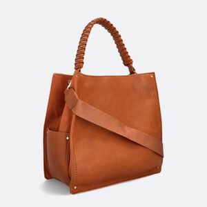 Urban expression, slouchy, Crossbody, shoulder bag, brown with strap removable